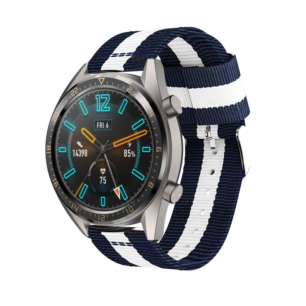 Huawei Watch GT/GT 2 46mm/GT 2 Pro Nylon-Armband Weiß