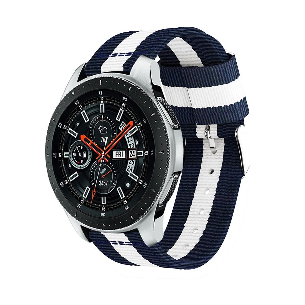 Samsung Galaxy Watch 46mm Nylon-Armband Weiß