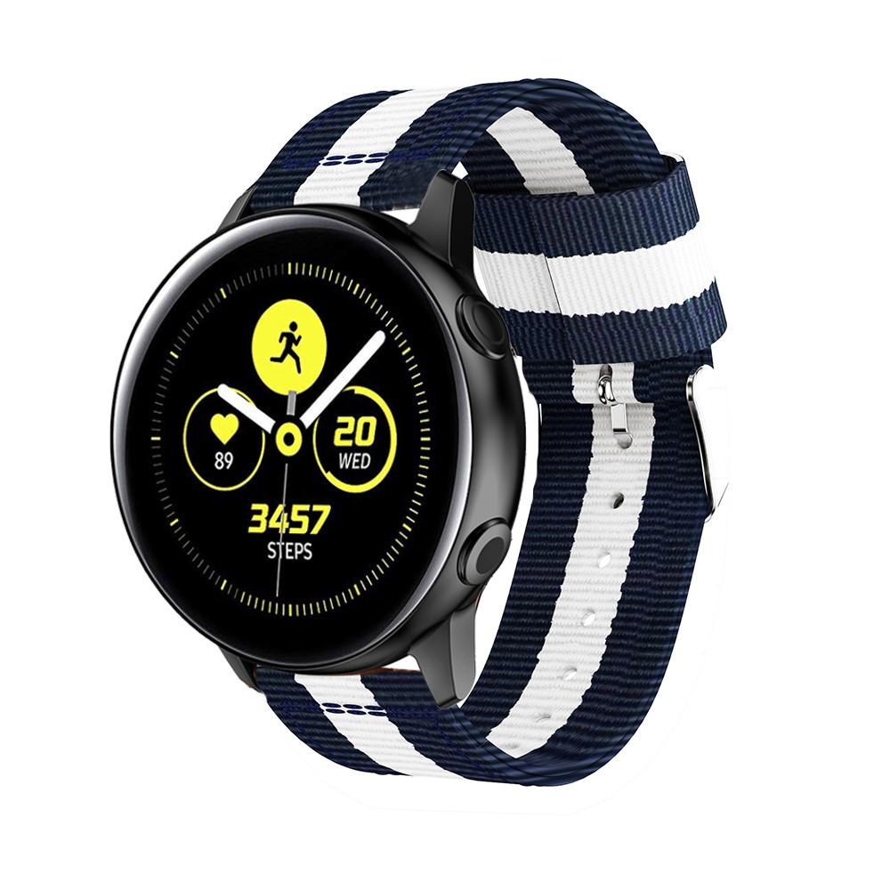 Samsung Galaxy Watch Active Nylon-Armband Weiß