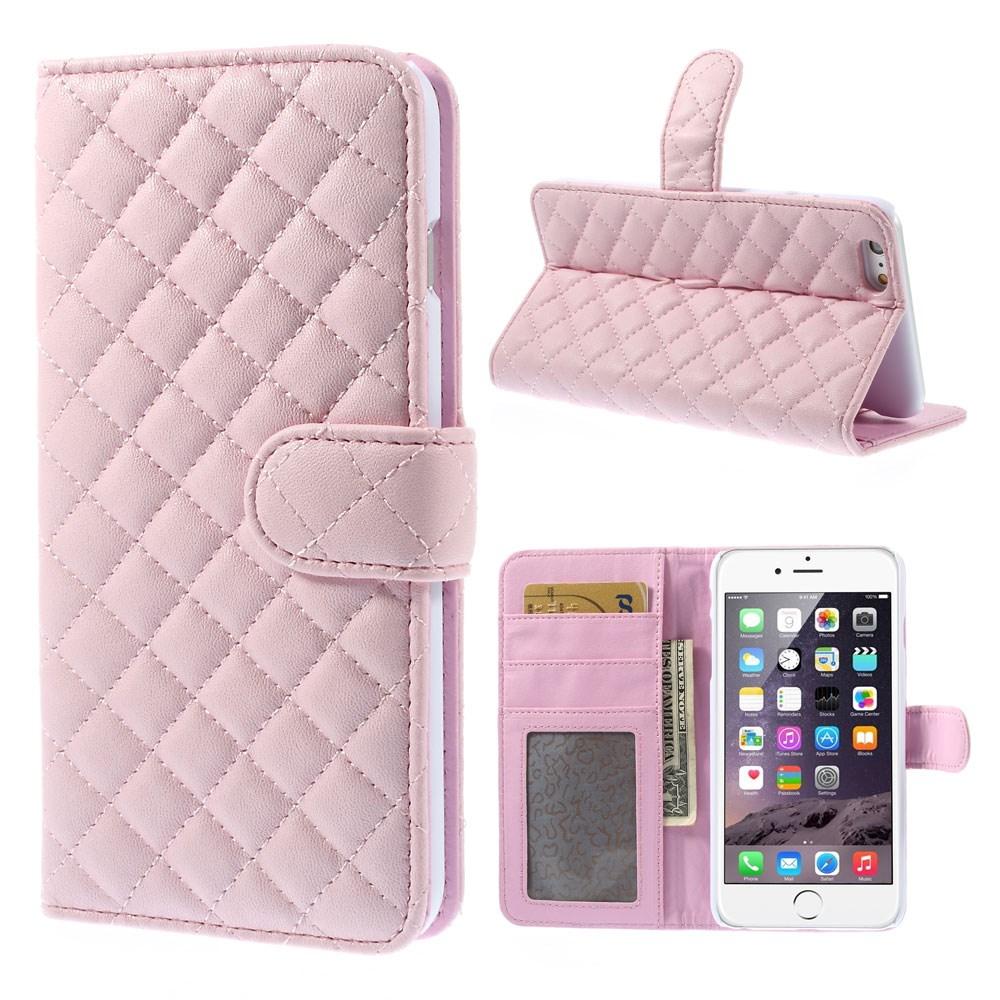 iPhone 6/6S Portemonnaie-Hülle Quilted Rosa