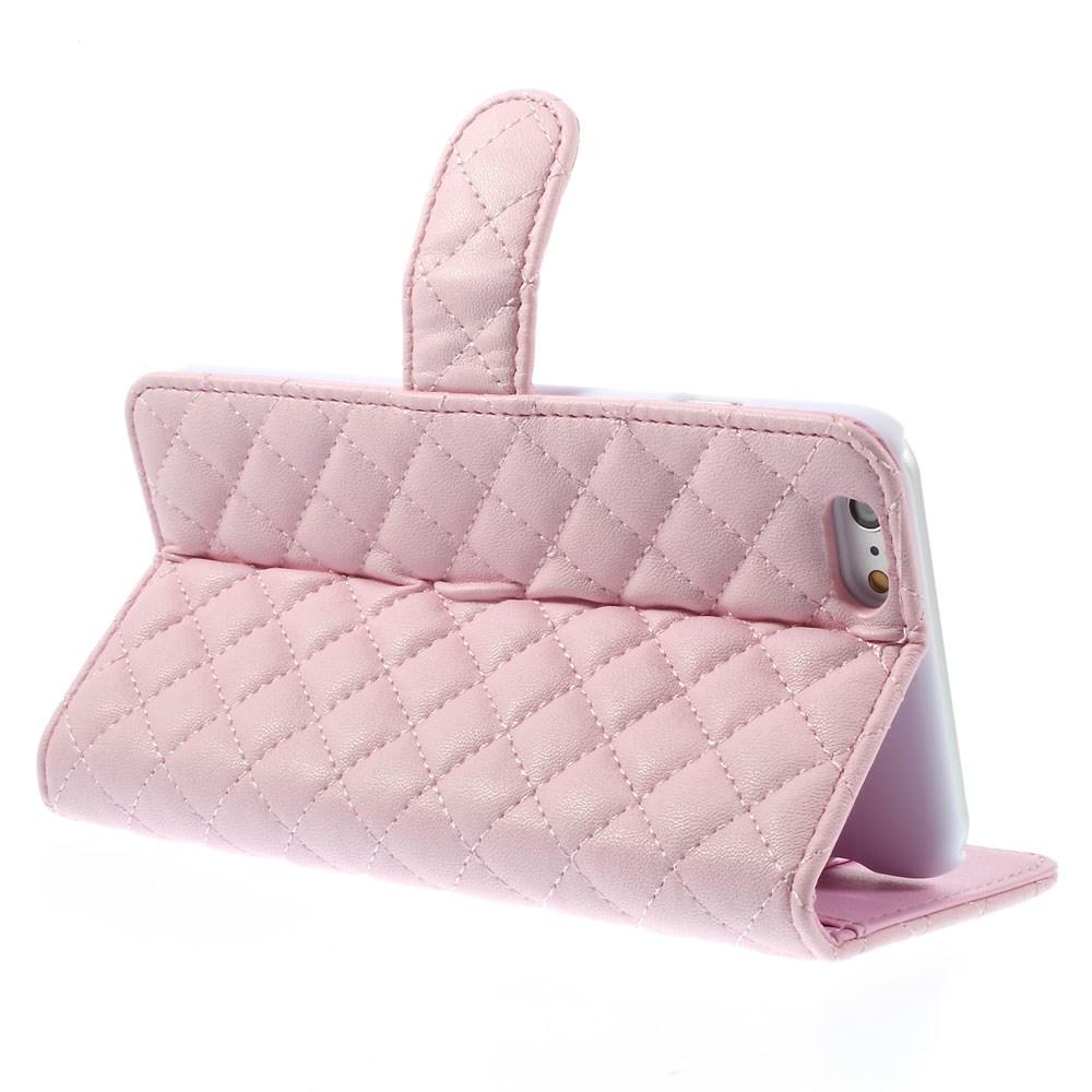 iPhone 6/6S Portemonnaie-Hülle Quilted Rosa