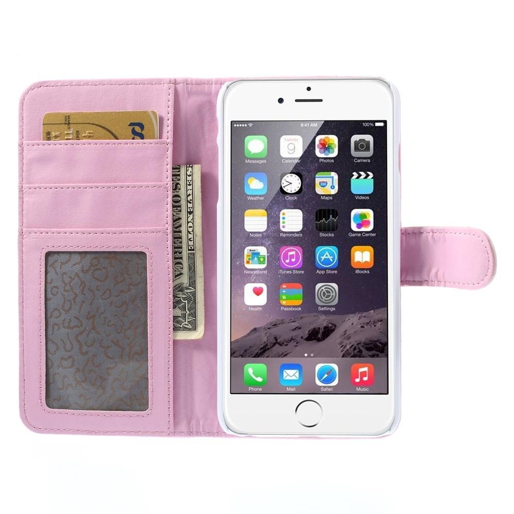 iPhone 6 Plus/6S Plus Portemonnaie-Hülle Quilted Rosa