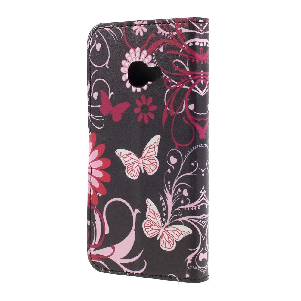 Samsung Galaxy Xcover 4/4s Portemonnaie-Hülle Schwarzer Schmetterling