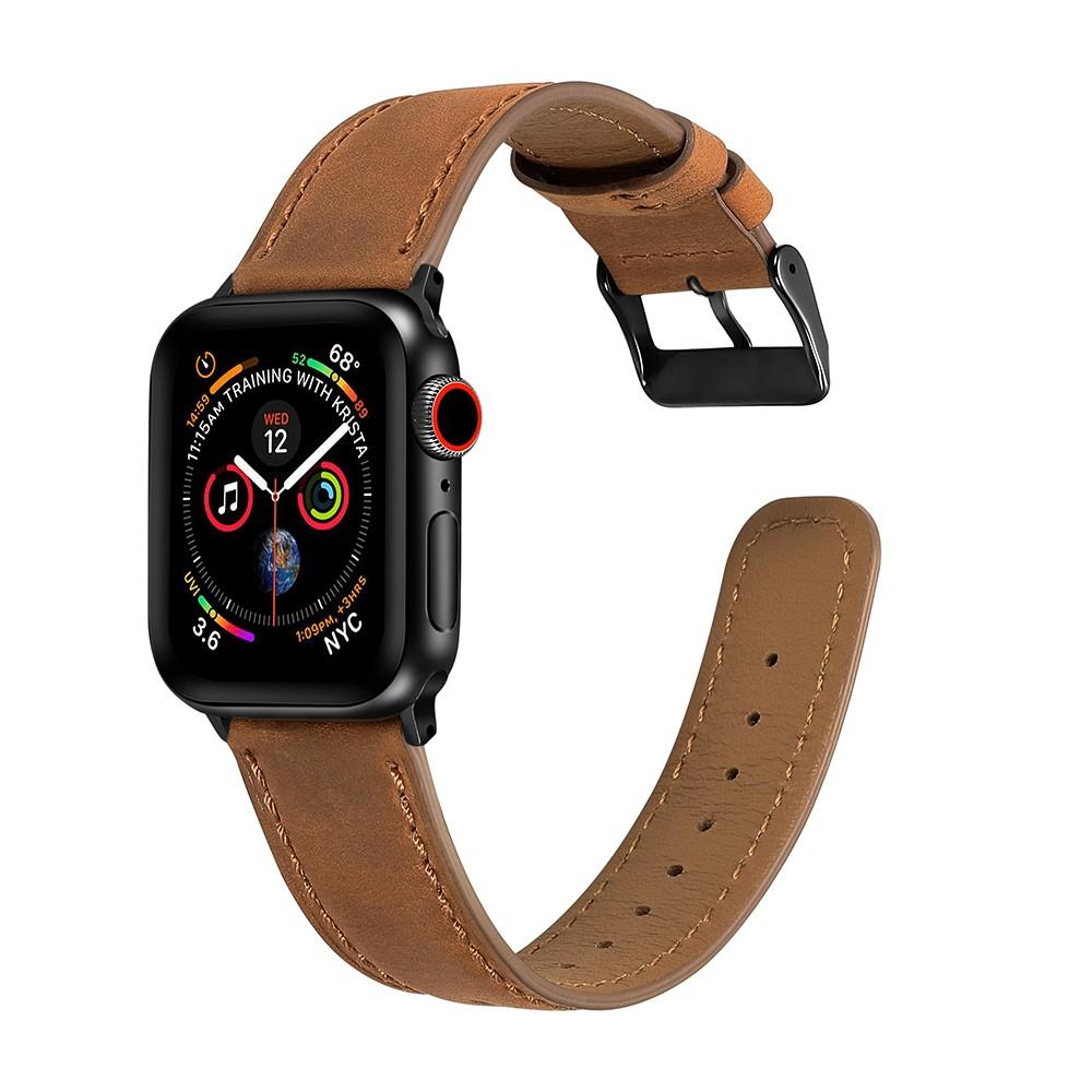 Apple Watch SE 44mm Retro Armband cognac