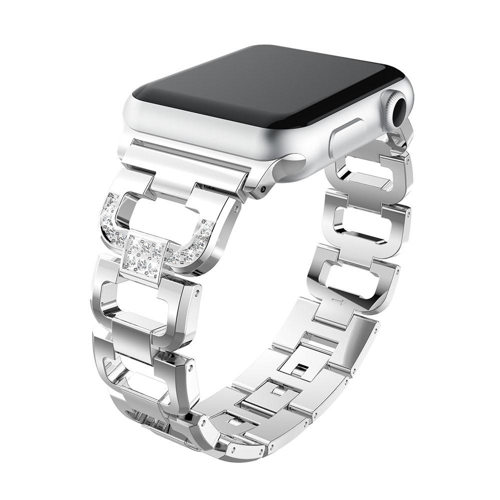 Apple Watch 42/44/45 mm Rhinestone Bracelet Silber