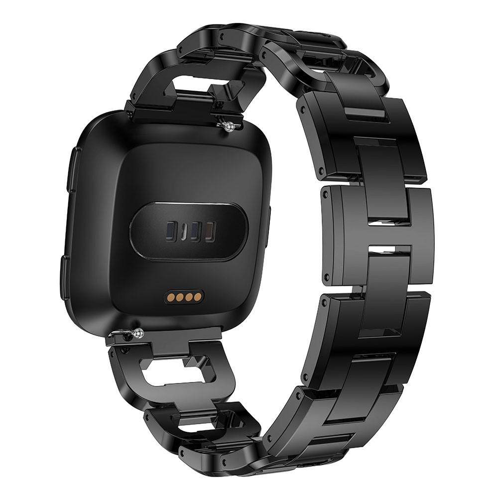 Fitbit Versa/Versa 2 Rhinestone Bracelet Black