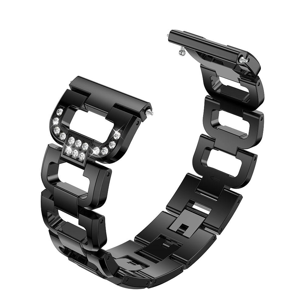 Fitbit Versa/Versa 2 Rhinestone Bracelet Black