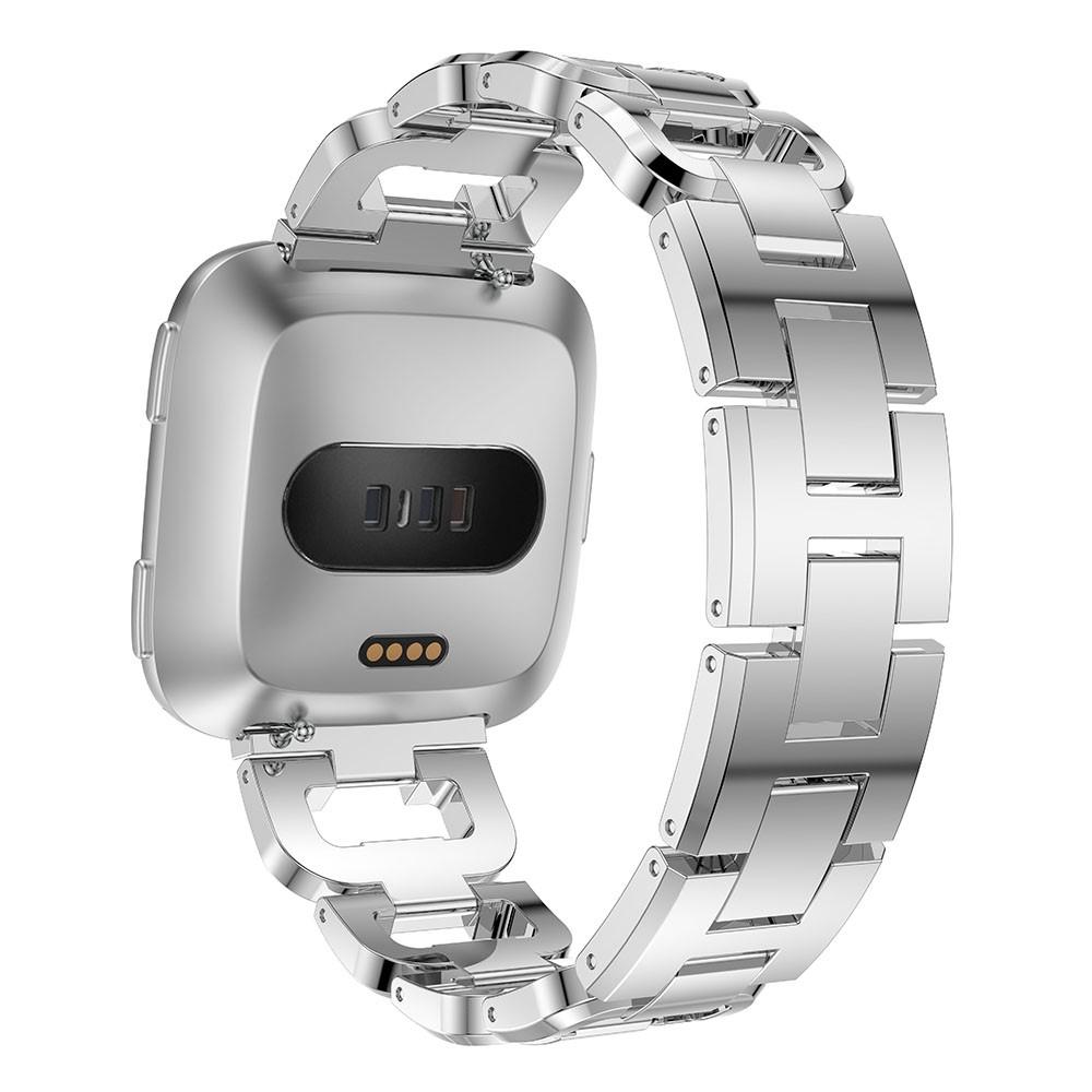 Fitbit Versa/Versa 2 Rhinestone Bracelet Silber