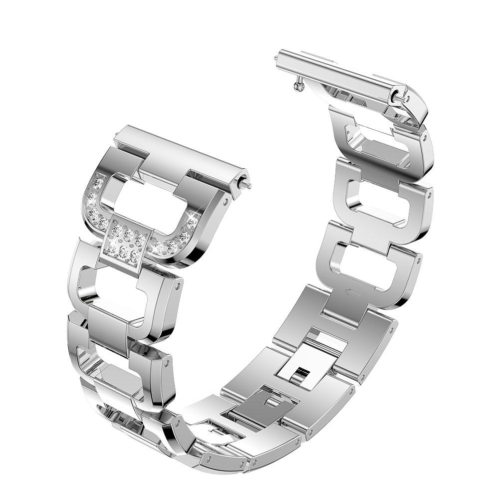 Fitbit Versa/Versa 2 Rhinestone Bracelet Silber