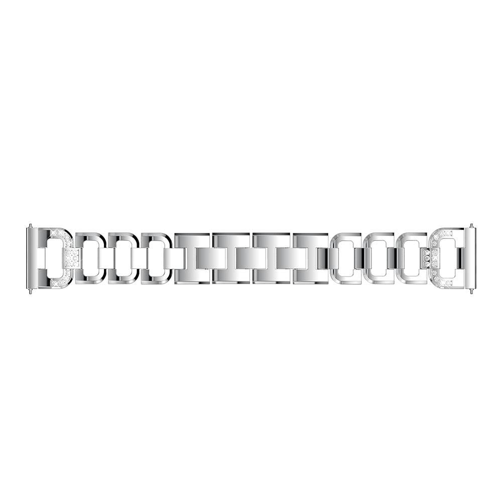 Fitbit Versa/Versa 2 Rhinestone Bracelet Silber