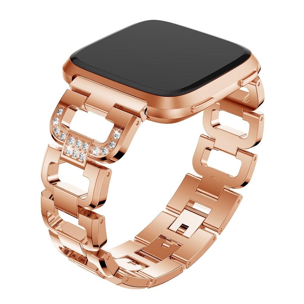 Fitbit Versa/Versa 2 Rhinestone Bracelet Gold