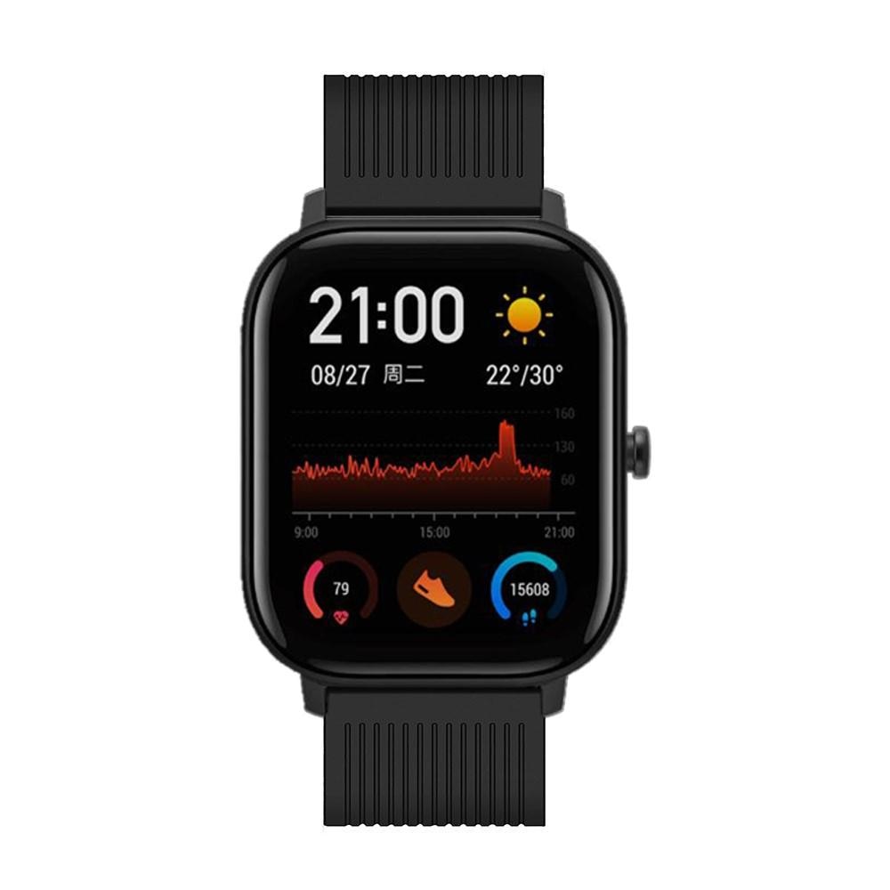 Xiaomi Amazfit GTS Armband aus Silikon, schwarz