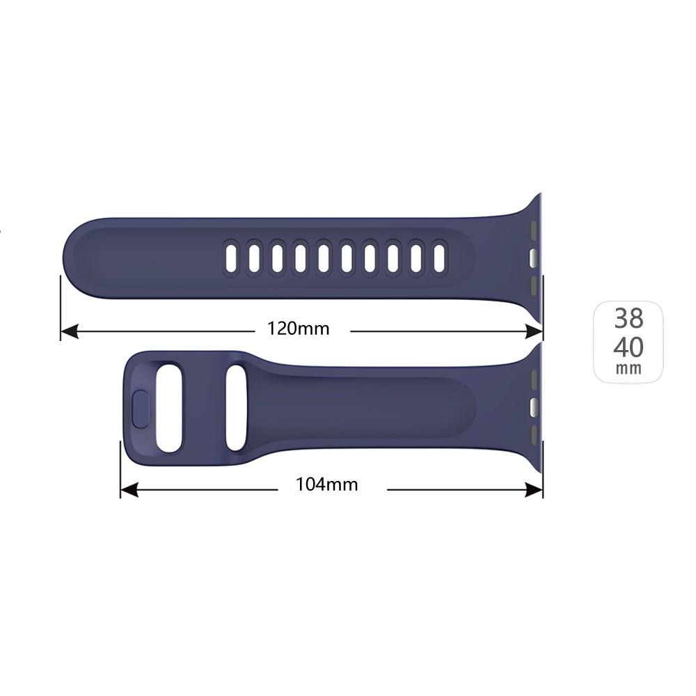 Apple Watch 41mm Series 8 -Armband aus Silikon, blau