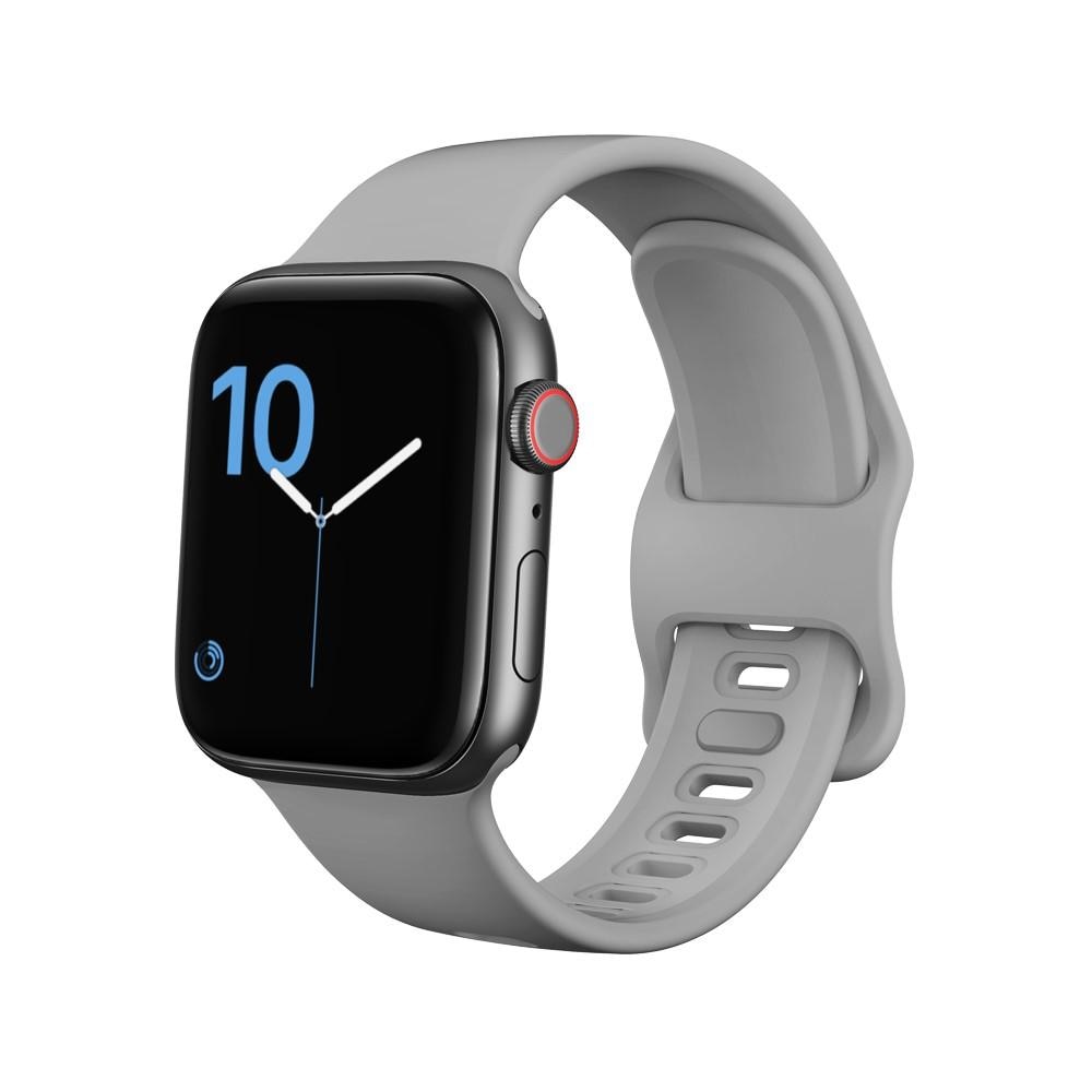 Apple Watch 38/40/41 mm Armband aus Silikon Grau
