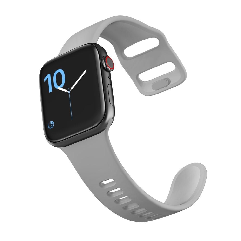 Apple Watch SE 40mm-Armband aus Silikon, grau