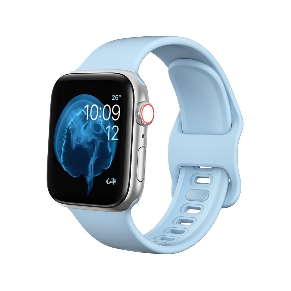 Apple Watch 38/40/41-mm-Armband aus Silikon, hellblau