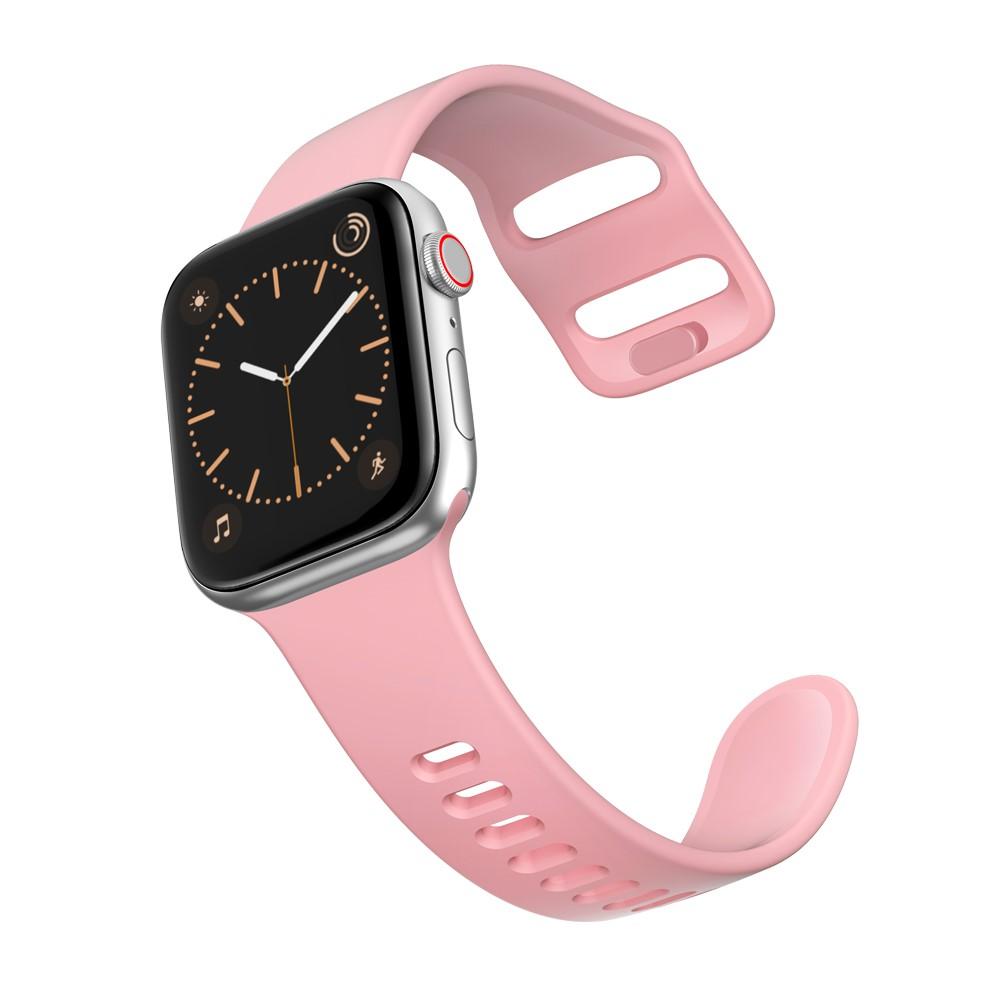 Apple Watch 41mm Series 9-Armband aus Silikon, rosa