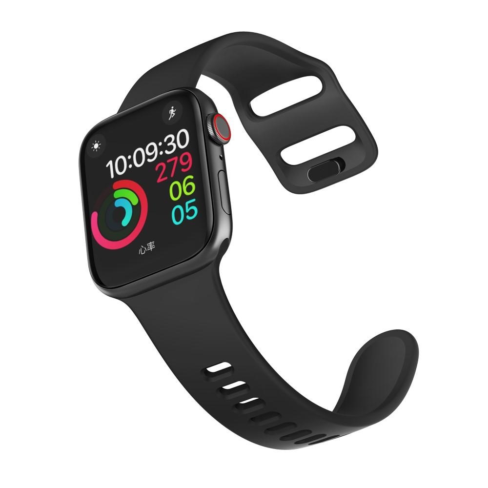 Apple Watch 38mm-Armband aus Silikon, schwarz