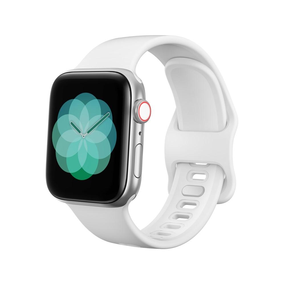 Apple Watch 41mm Series 9-Armband aus Silikon, weiß