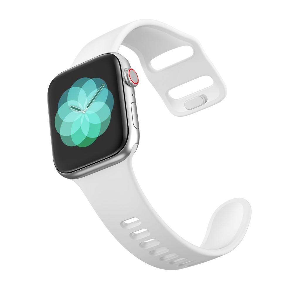 Apple Watch 41mm Series 8 Armband aus Silikon, weiß