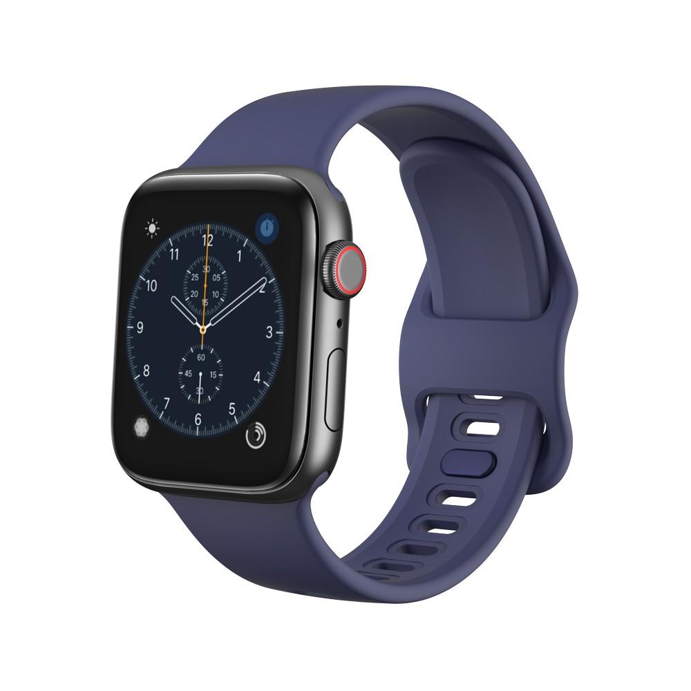 Apple Watch SE 44mm-Armband aus Silikon blau