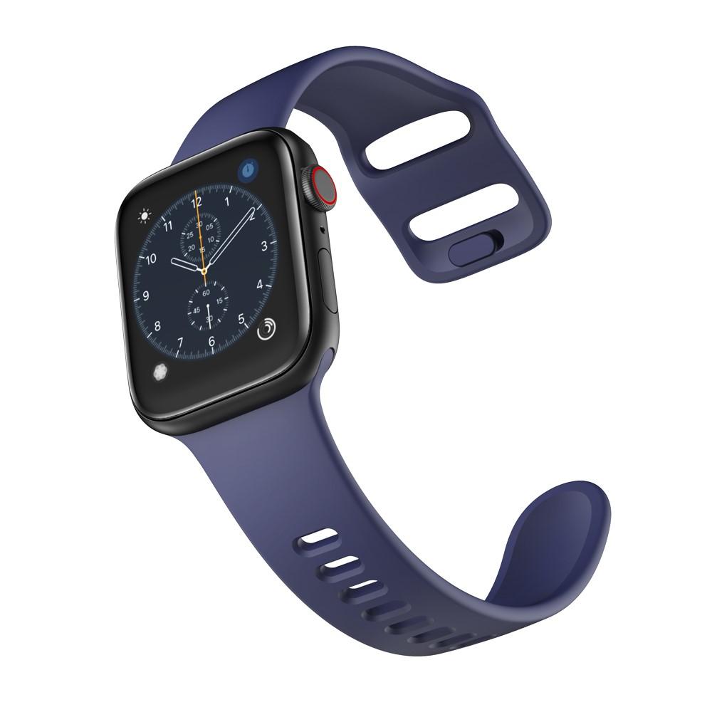 Apple Watch 45mm Series 8-Armband aus Silikon, blau