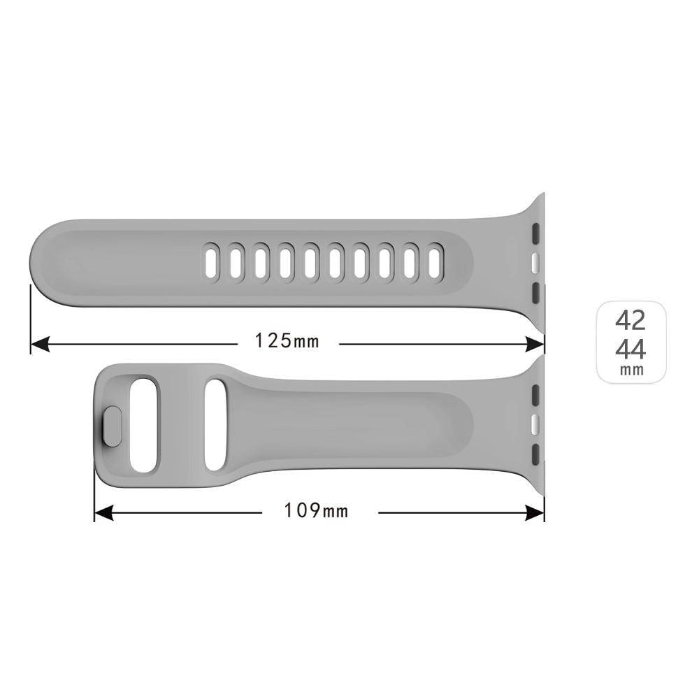 Apple Watch 45mm Series 8-Armband aus Silikon, grau