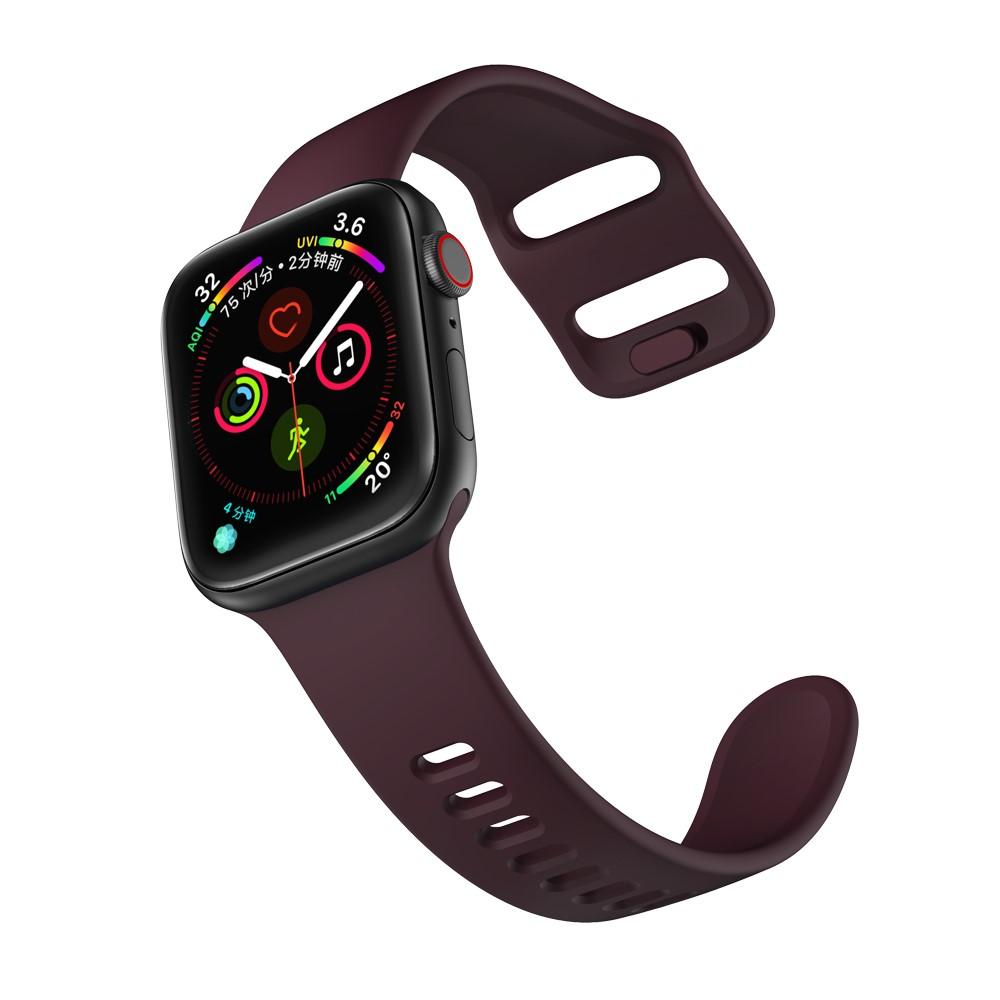 Apple Watch 45mm Series 8-Armband aus Silikon, lila