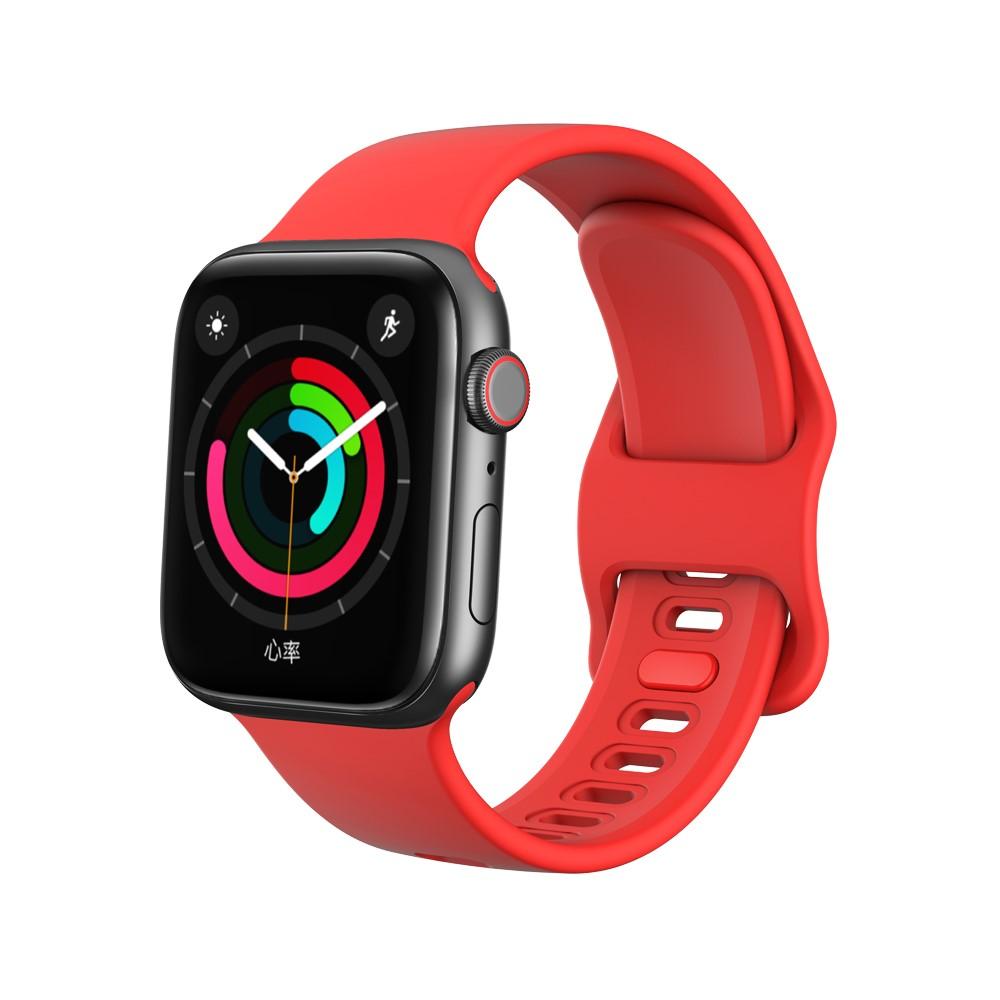 Apple Watch 44mm-Armband aus Silikon rot