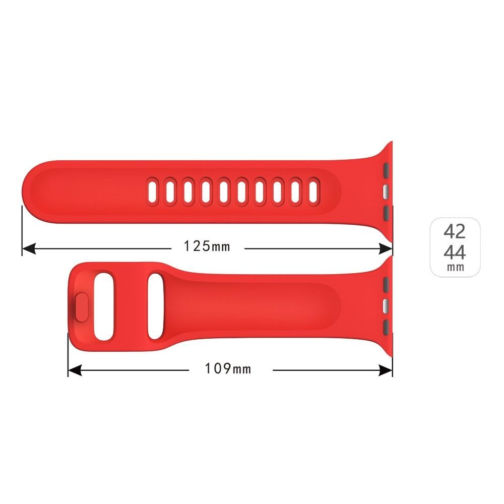 Apple Watch Ultra 49mm-Armband aus Silikon rot