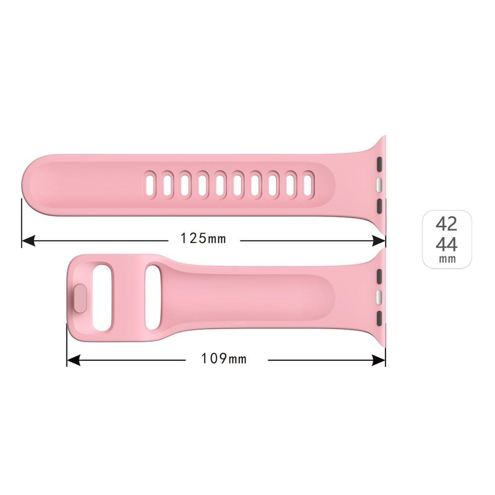 Apple Watch 42mm-Armband aus Silikon rosa