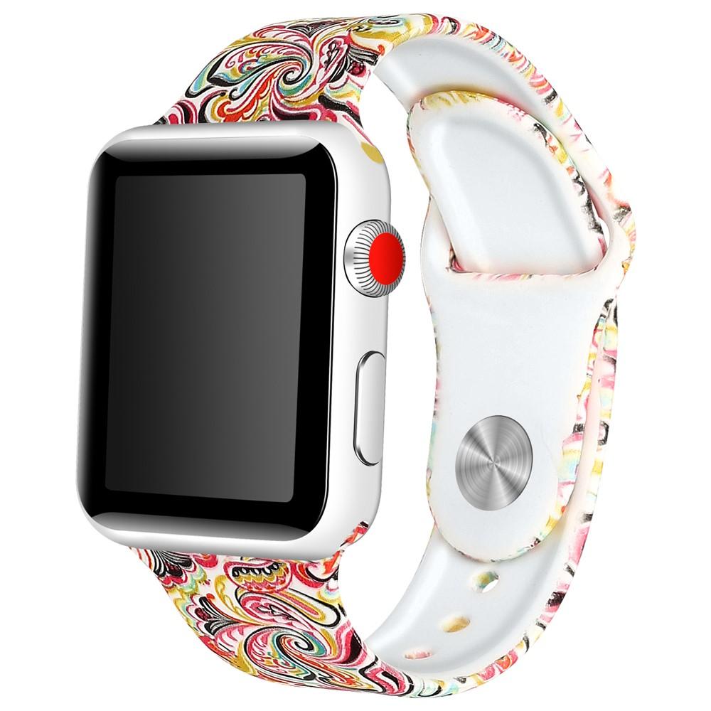 Apple Watch 42mm Armband aus Silikon paisley