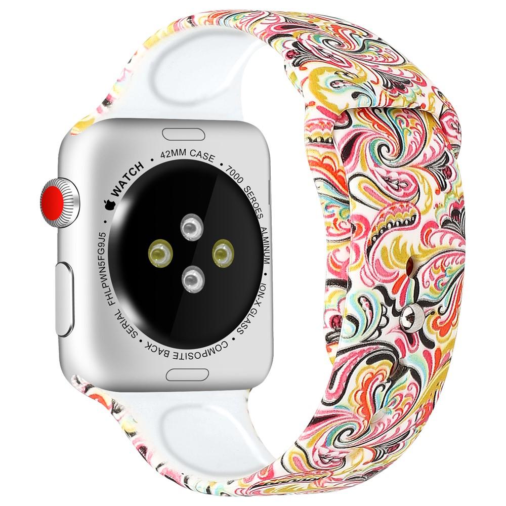Apple Watch Ultra 49mm 1st Gen Armband aus Silikon Paisley