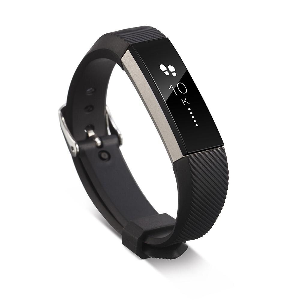 Fitbit Alta/Alta HR Armband aus Silikon Schwarz