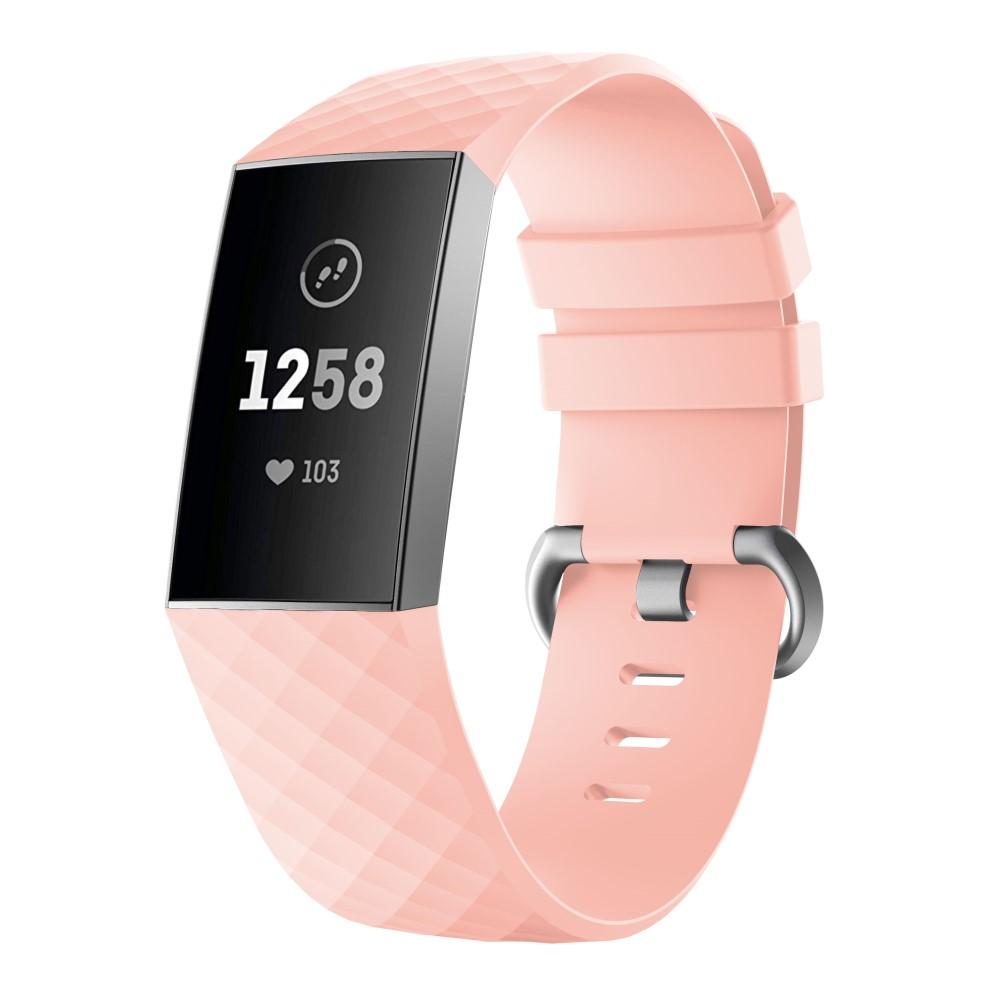 Fitbit Charge 3/4 Armband aus Silikon Rosa