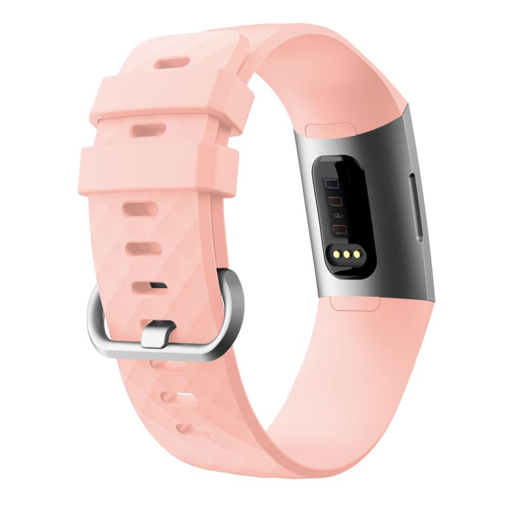 Fitbit Charge 3/4 Armband aus Silikon, rosa