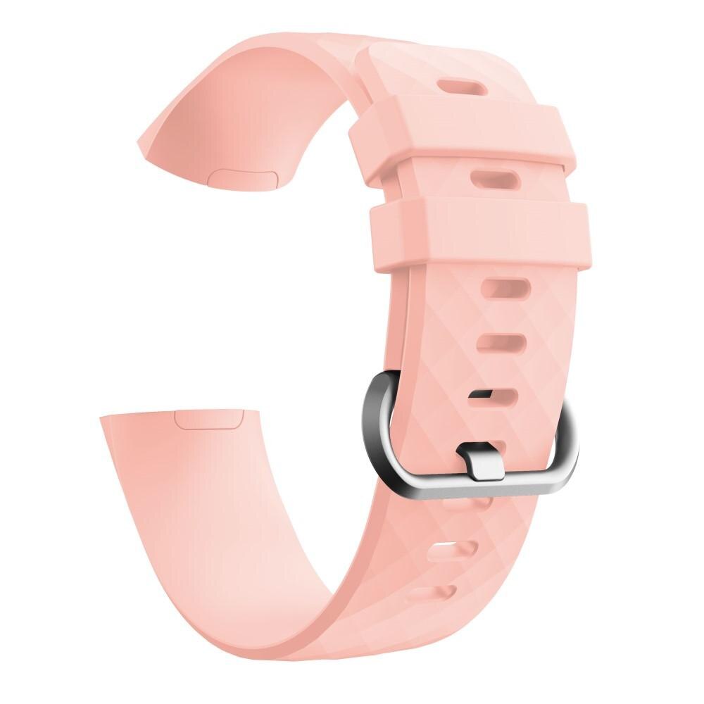 Fitbit Charge 3/Charge 4 Armband aus Silikon Rosa