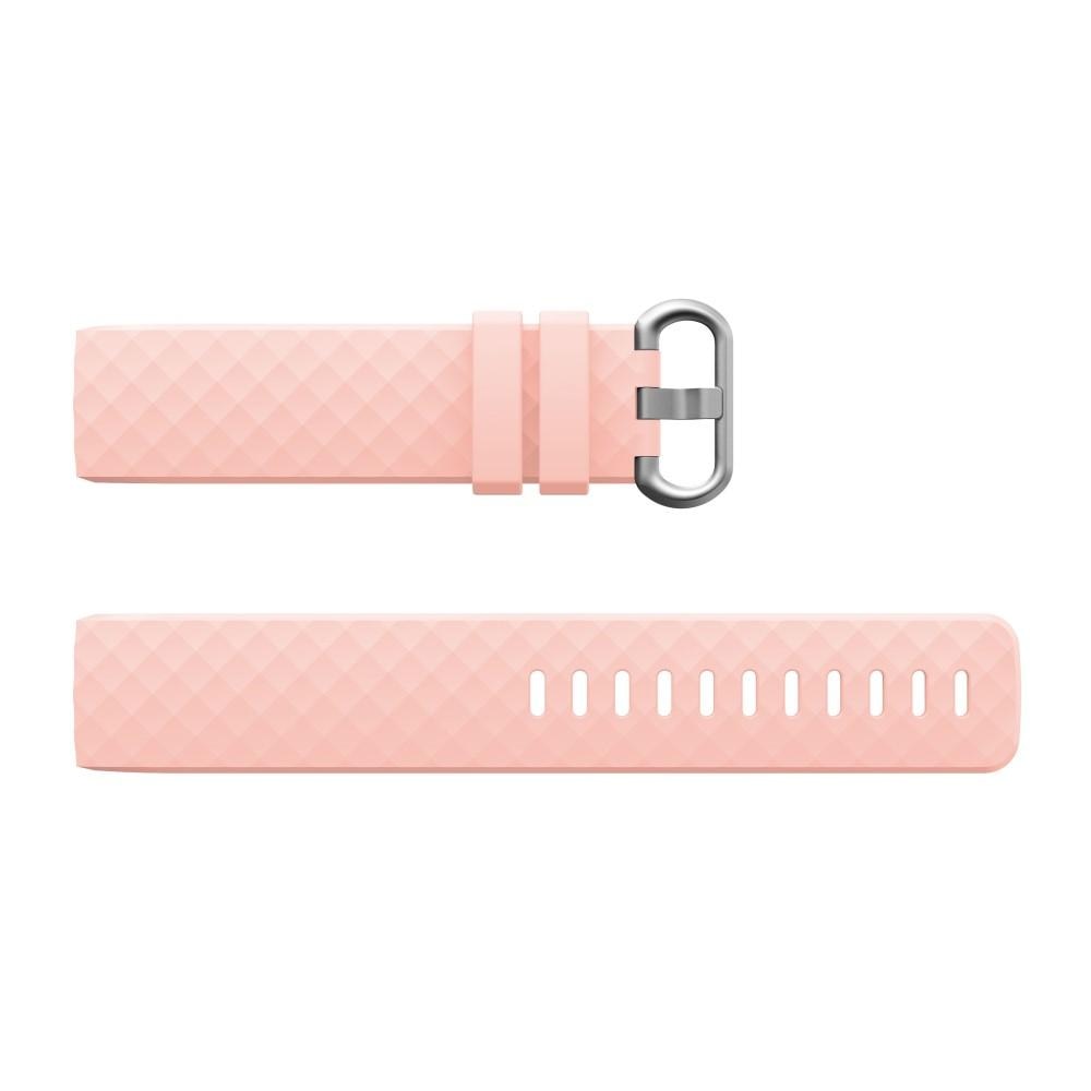 Fitbit Charge 3/Charge 4 Armband aus Silikon Rosa