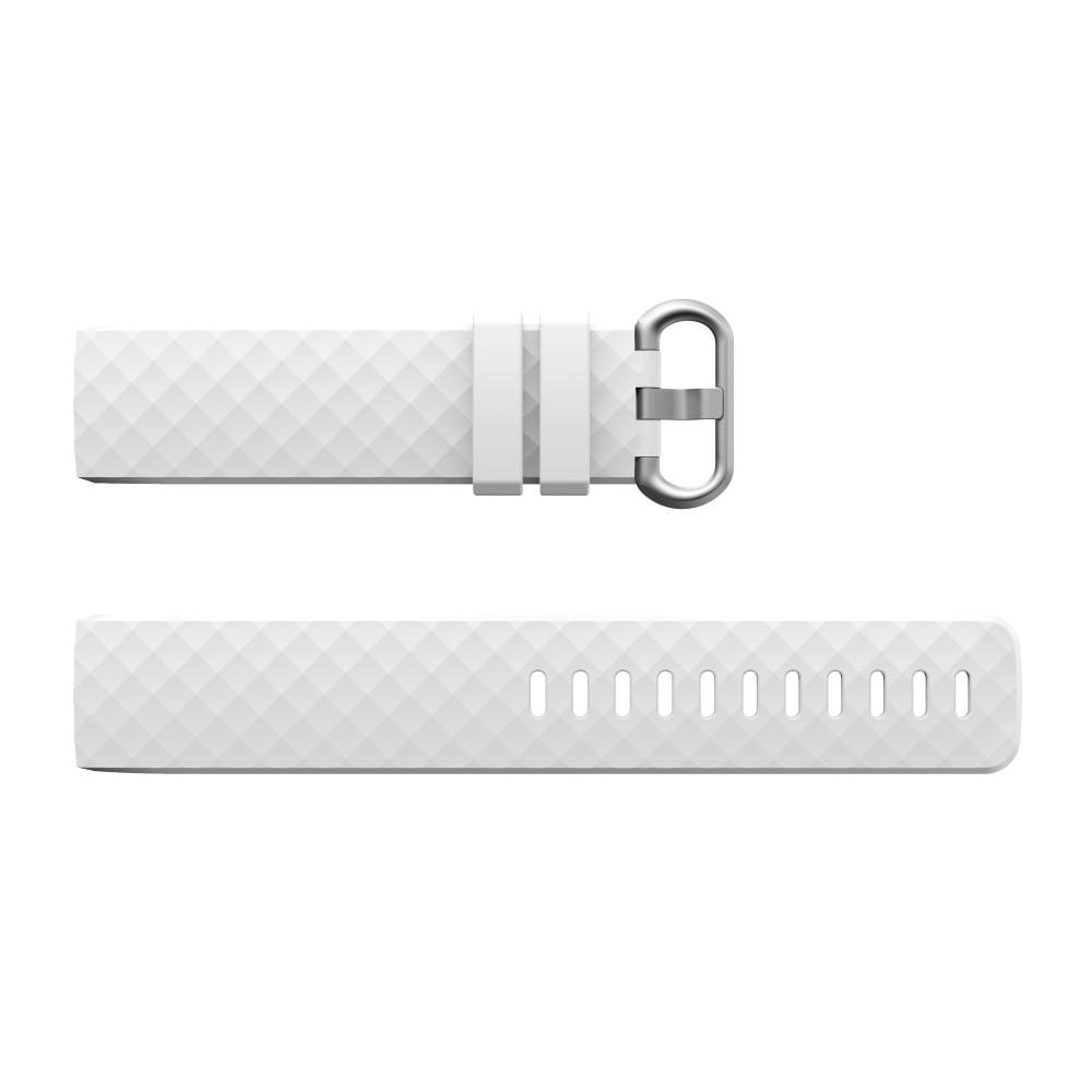 Fitbit Charge 3/4 Armband aus Silikon, weiß