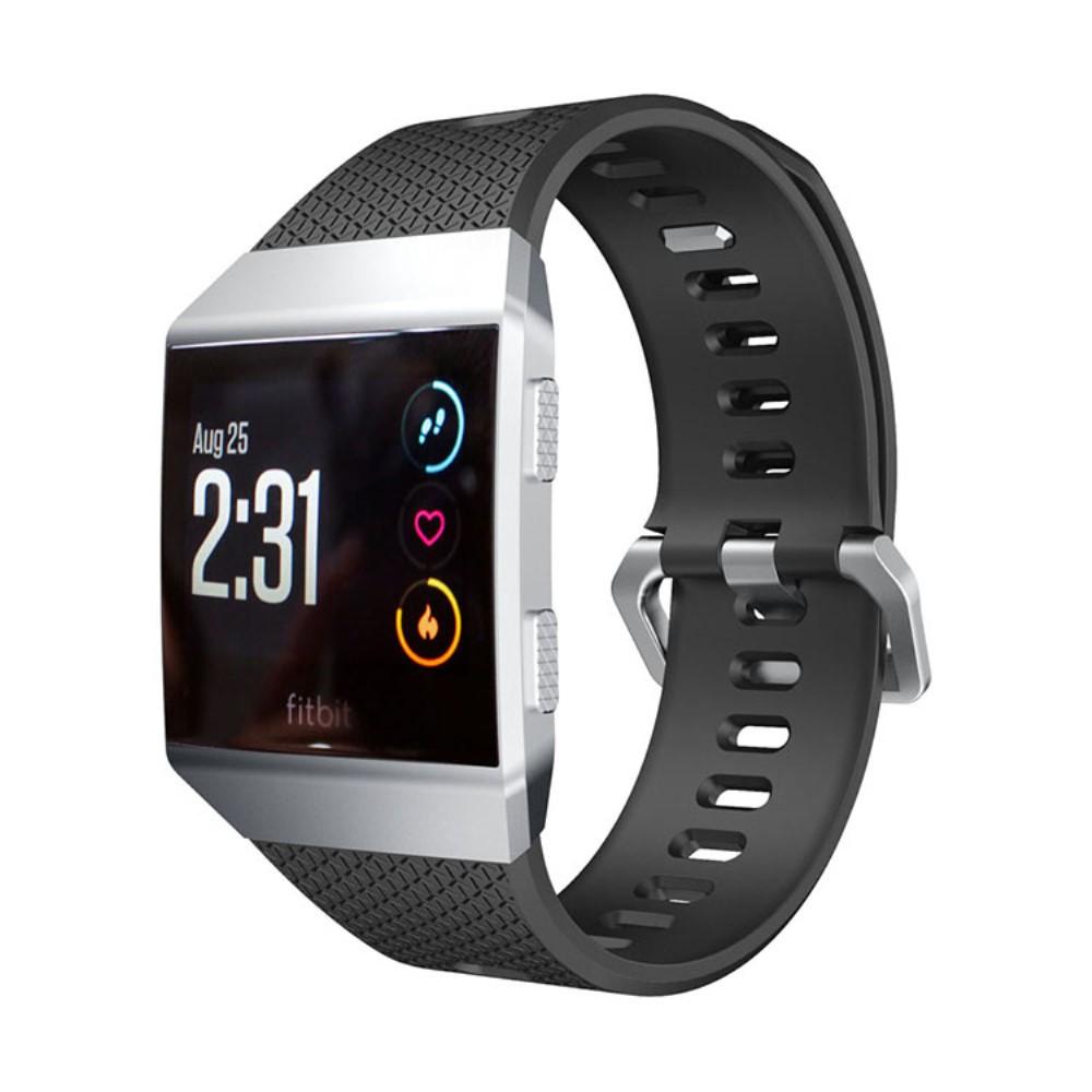 Fitbit Ionic Armband aus Silikon, schwarz