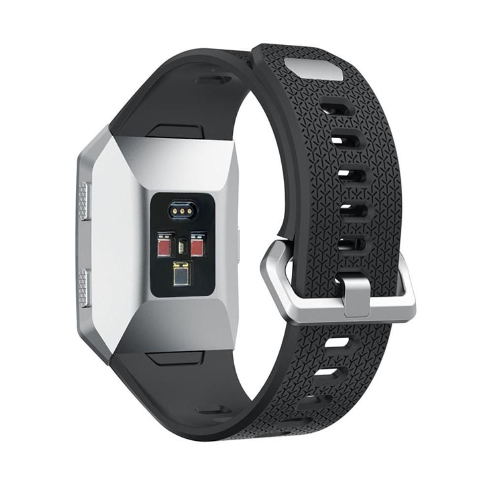 Fitbit Ionic Armband aus Silikon, schwarz