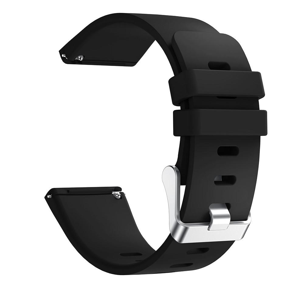 Fitbit Versa/Versa 2 Armband aus Silikon, schwarz