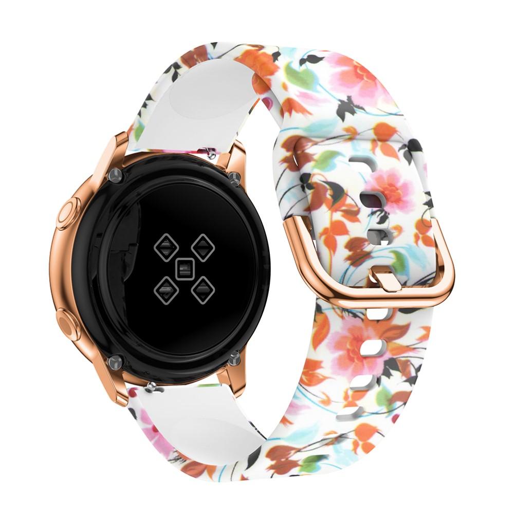 Samsung Galaxy Watch Active 2 44mm Armband aus Silikon, Blumen