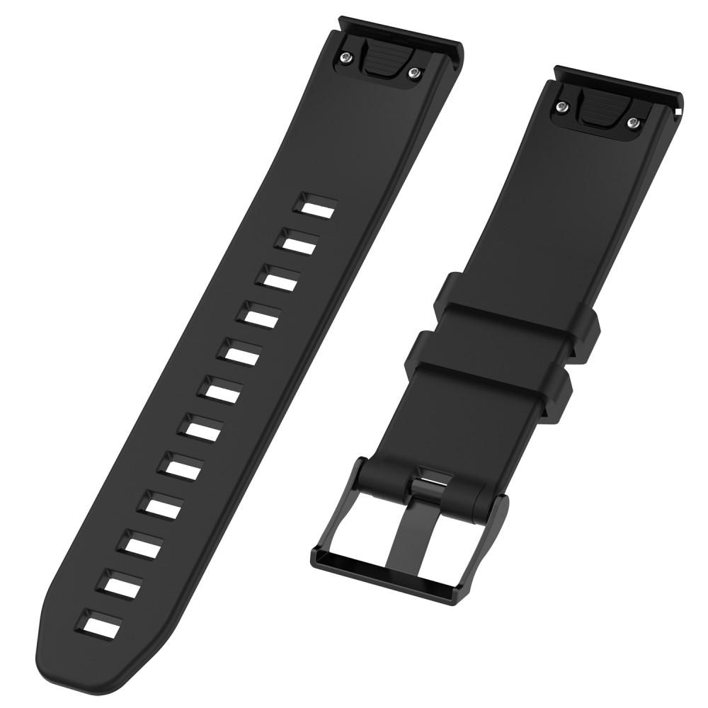 Garmin Fenix 5/5 Plus Armband aus Silikon, schwarz