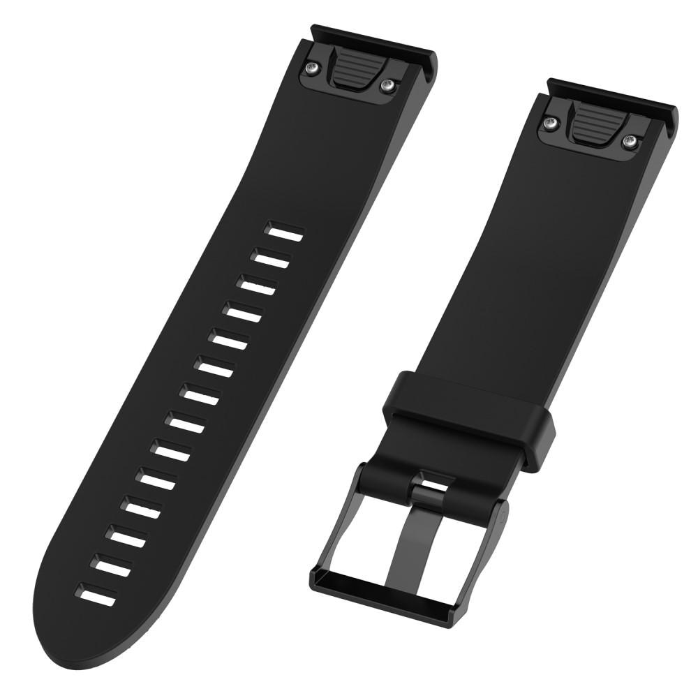 Garmin Fenix 5S/5S Plus Armband aus Silikon, schwarz