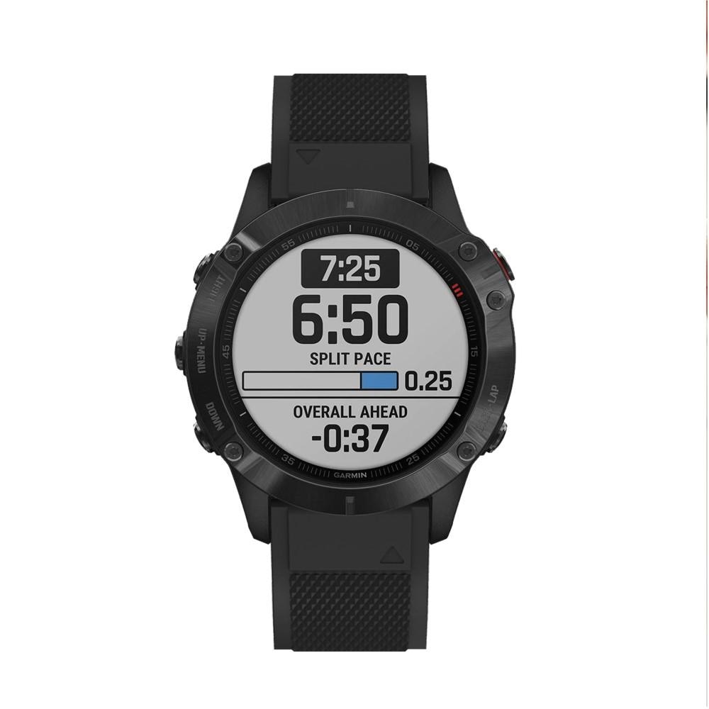 Garmin Fenix 7 Pro Armband aus Silikon, schwarz