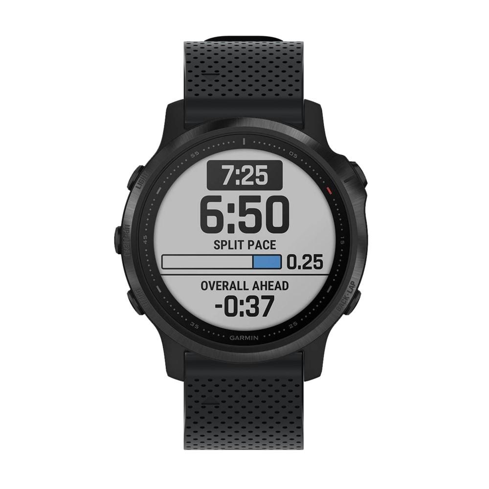 Garmin Fenix 6S Pro Armband aus Silikon, schwarz