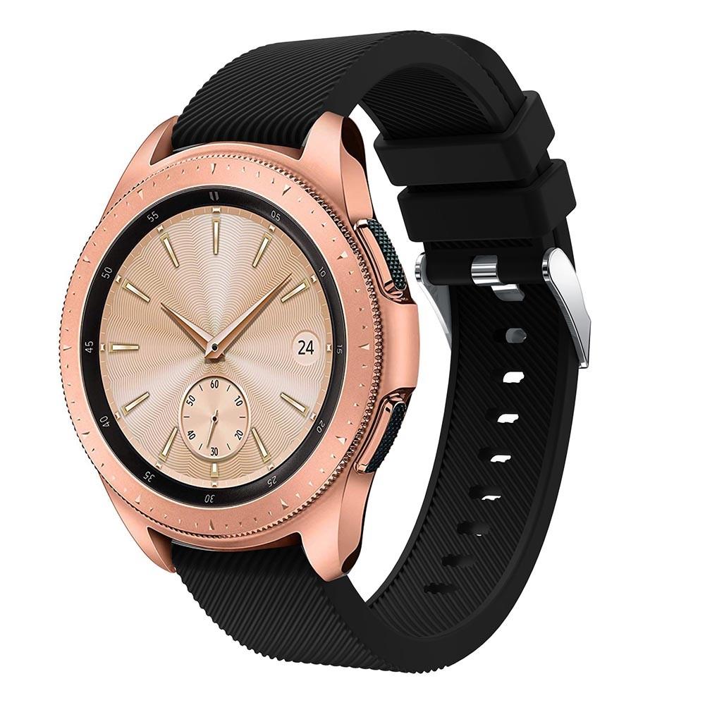 Samsung Galaxy Watch 42mm Armband aus Silikon Schwarz