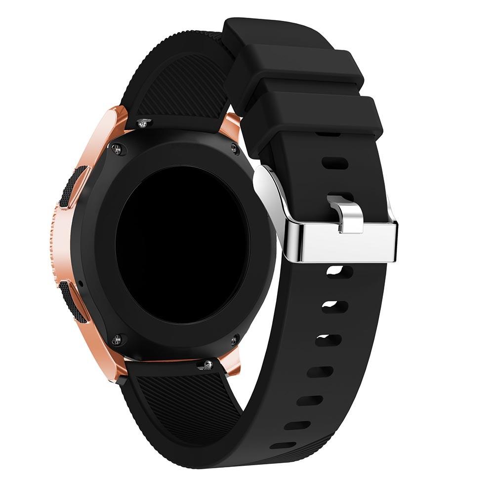 Samsung Galaxy Watch 42mm Armband aus Silikon, schwarz