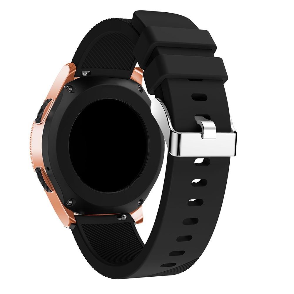 Samsung Galaxy Watch 42mm Armband aus Silikon Schwarz